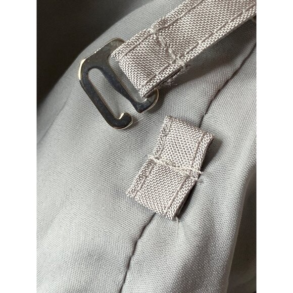 Ann Taylor Strapless Gray Silk Satin Dress Optional Straps & Scarf Size 8 10013 - Picture 8 of 10